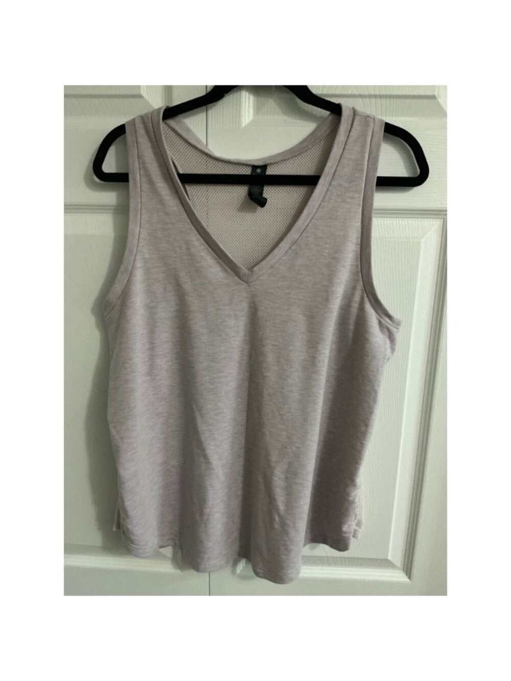 Women's XL Light Purple Mesh Back Racerback‎ Tank Top Athleisure